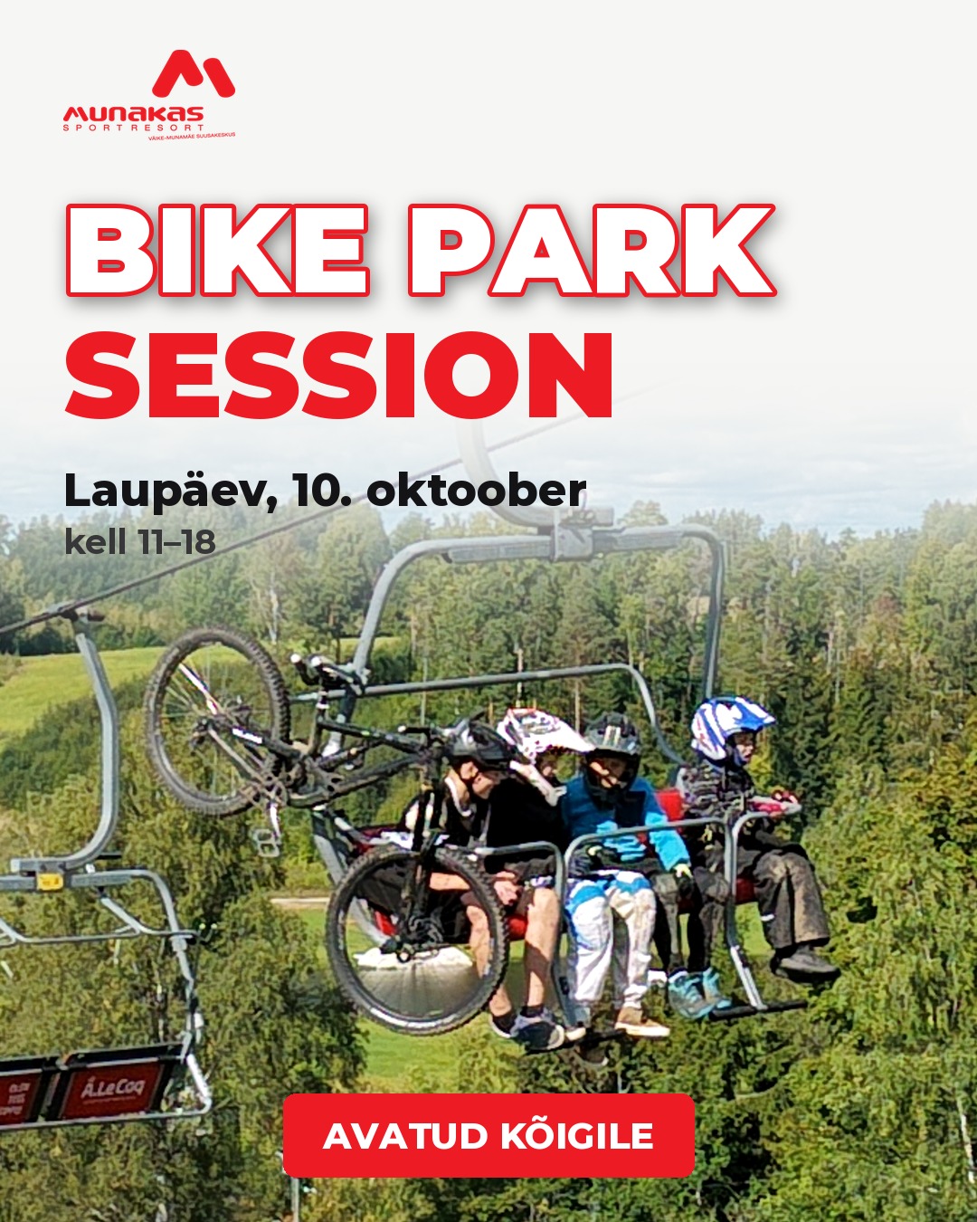 ERISESSIOON 10.10 &ndash; Munakas Bike Park